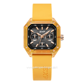 Expedition E 6840 MF Multifunction Yellow Dial Black Rubber Strap